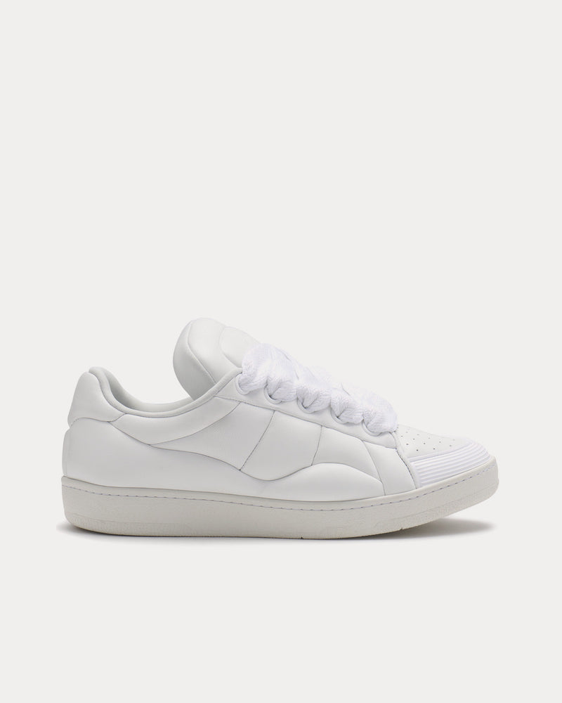 Lanvin Curb XL Leather White / White Low Top Sneakers - 1