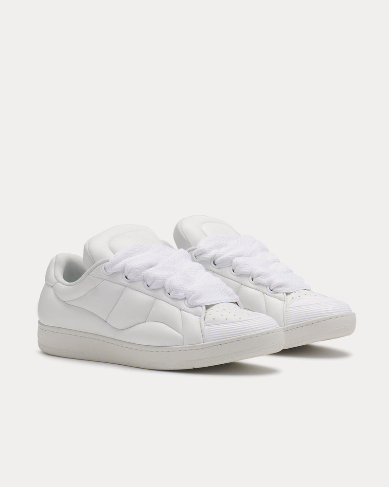 Lanvin Curb XL Leather White / White Low Top Sneakers - 3