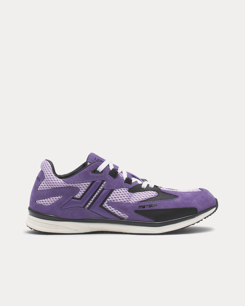 Lanvin Meteor Mesh & Suede Mauve / Purple Low Top Sneakers - 1