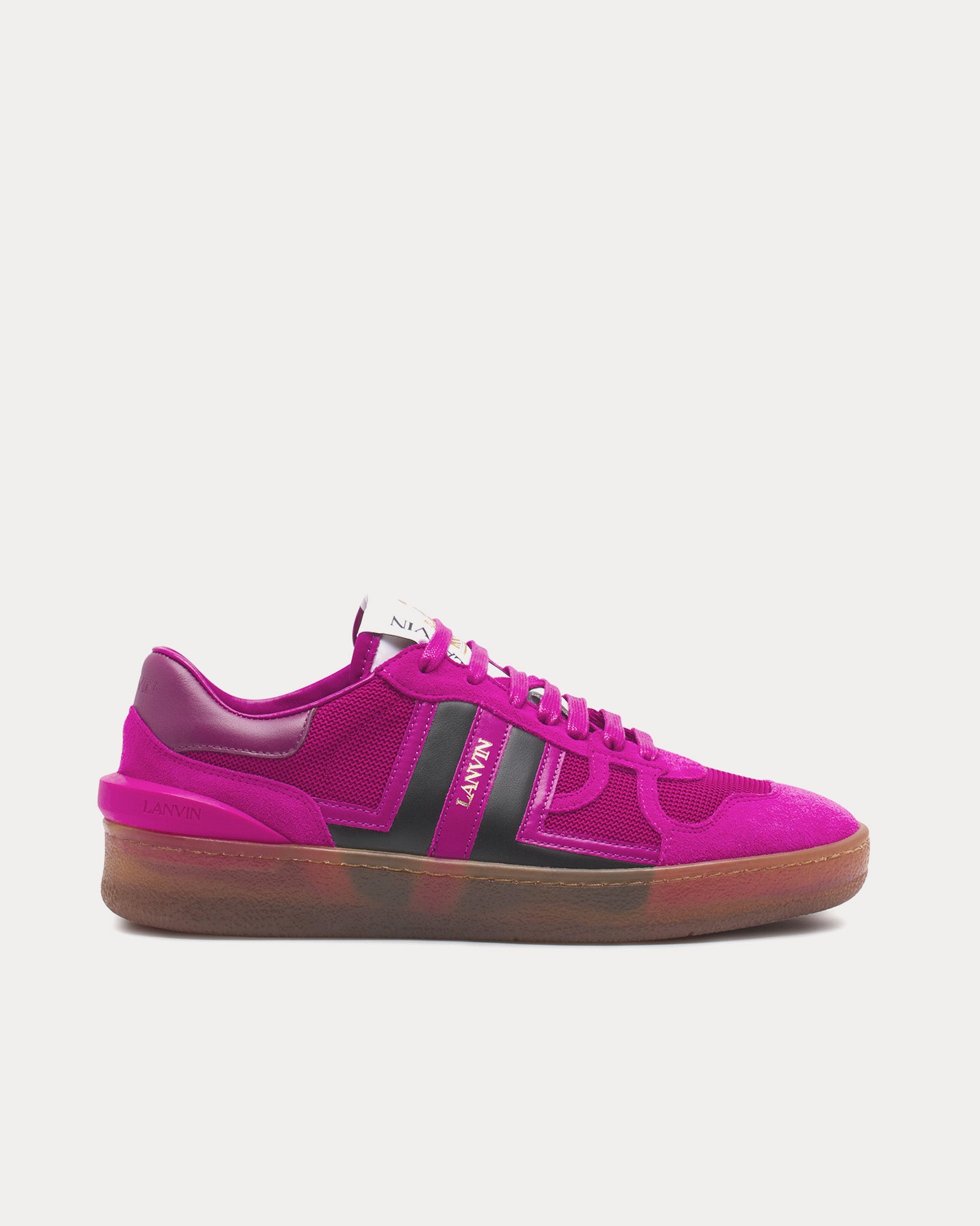 Lanvin Clay Mesh Fuchsia / Blue Low Top Sneakers - 1