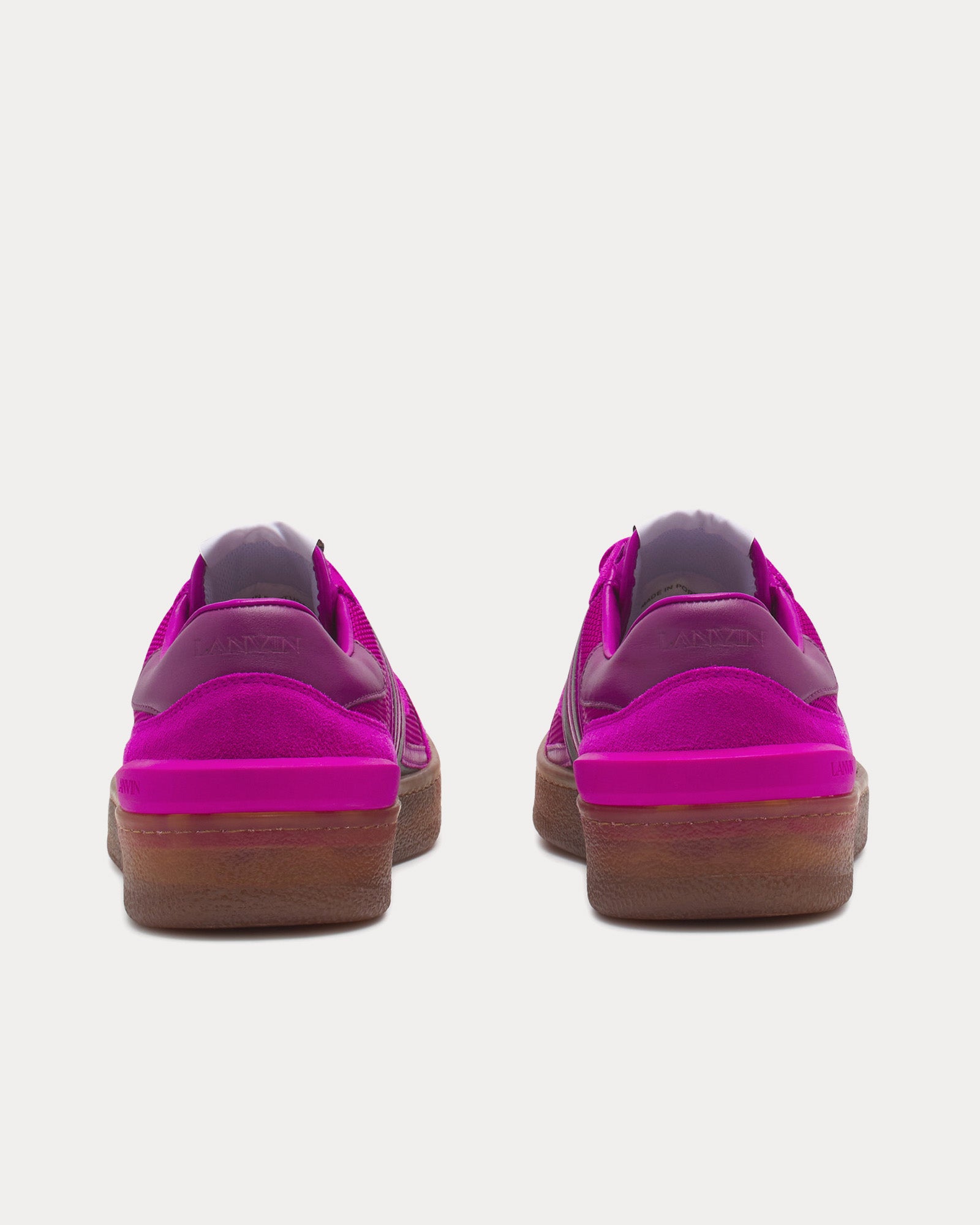 Lanvin Clay Mesh Fuchsia / Blue Low Top Sneakers - 3