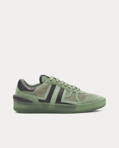 Lanvin Clay Mesh Vert De Gris Low Top Sneakers