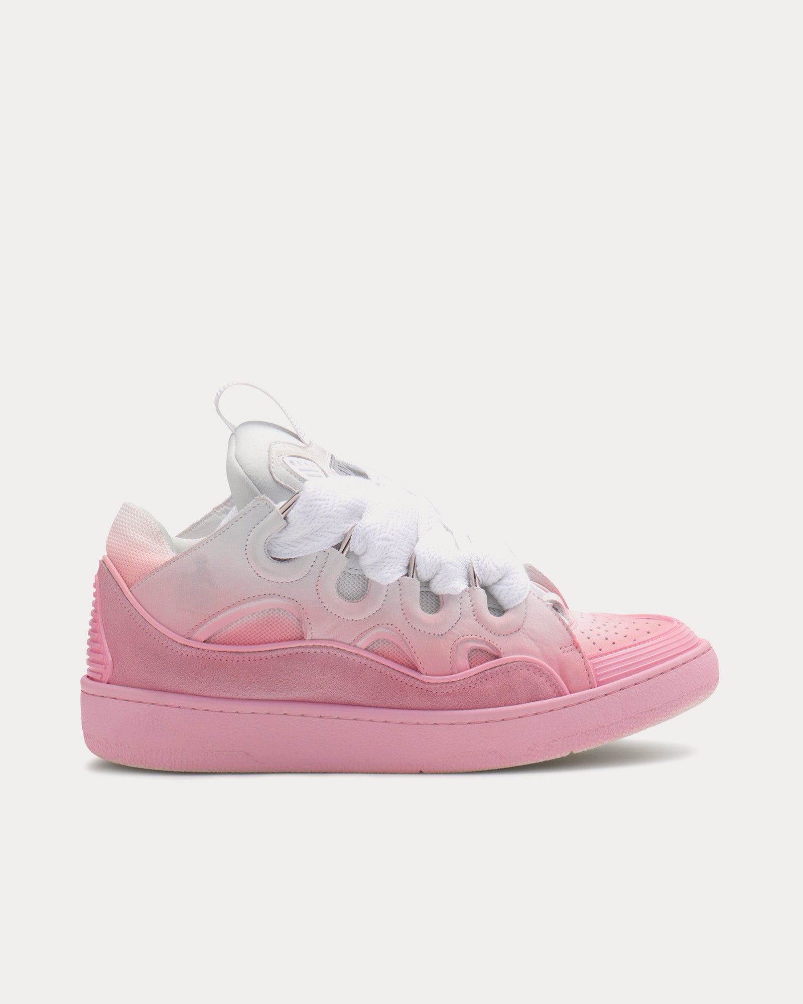 Lanvin - Curb Pink / White Low Top Sneakers