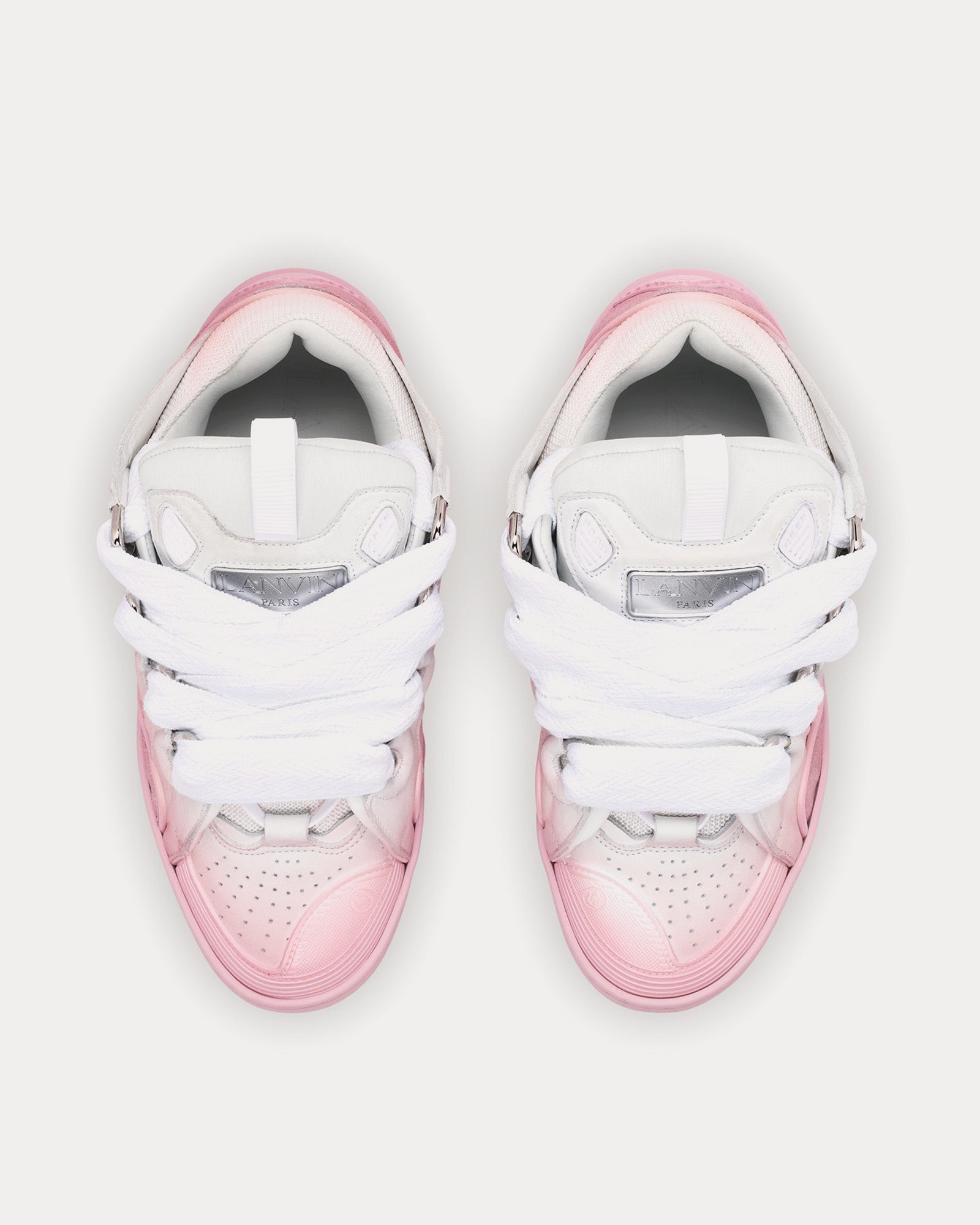 Lanvin - Curb Pink / White Low Top Sneakers