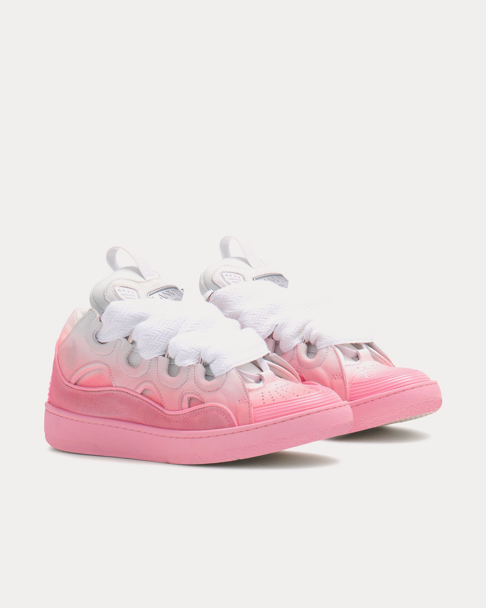 Lanvin - Curb Pink / White Low Top Sneakers