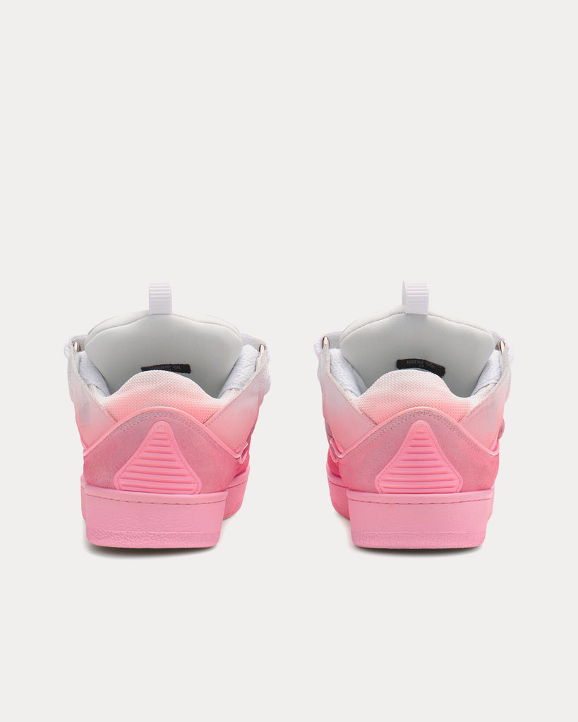 Lanvin Curb Metallic Leather Pink / White Low Top Sneakers - Sneak in Peace