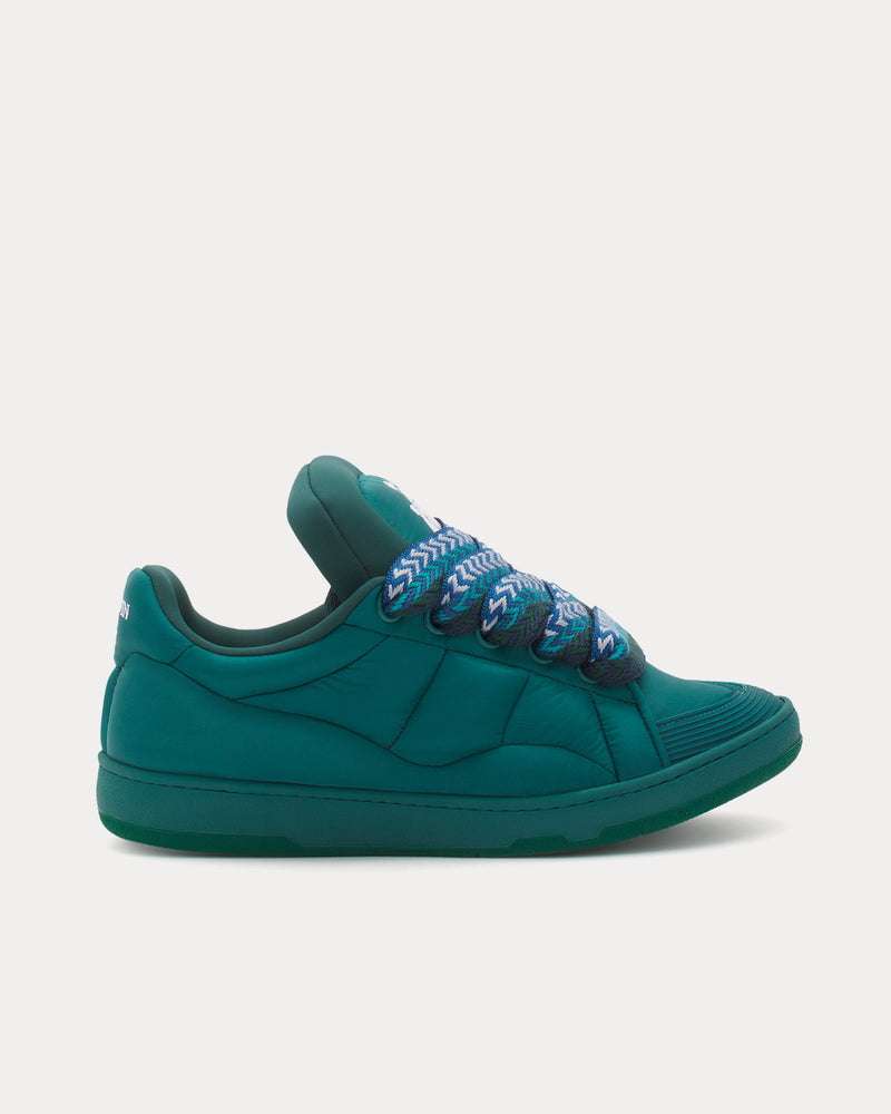 Lanvin Curb XL Nylon Forest Low Top Sneakers - 1