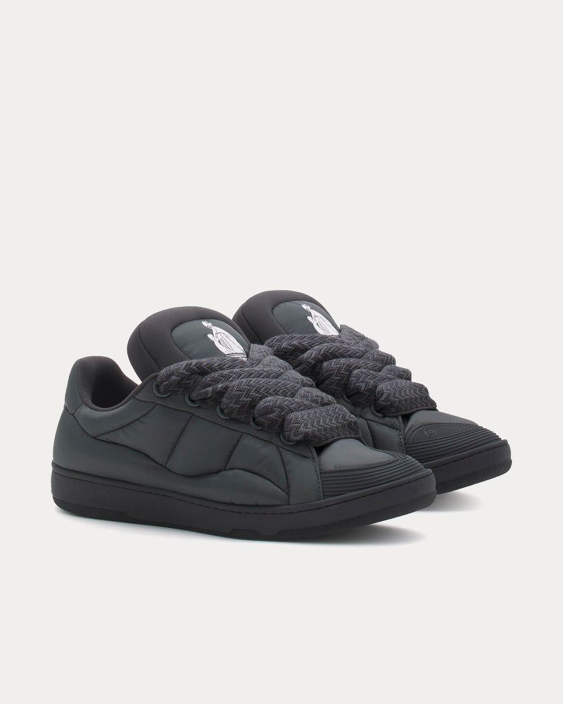 Lanvin Curb XL Nylon Loden Low Top Sneakers - 3