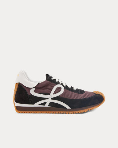 Loewe Flow Runner Nylon & Suede Black / Shitake Low Top Sneakers