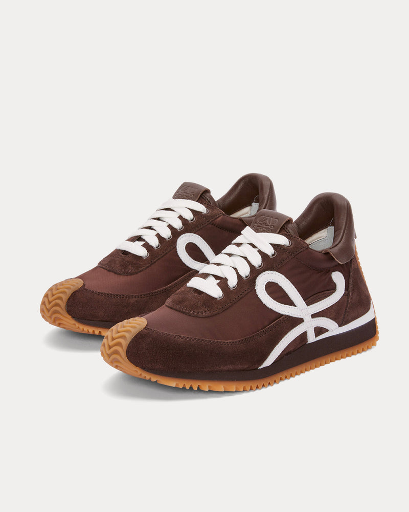 Loewe Flow Runner Nylon & Suede Shitake Low Top Sneakers - 2