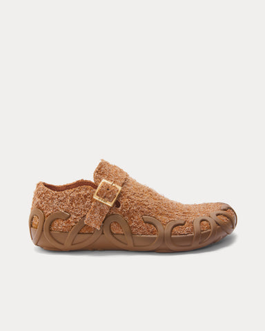 Loewe Rise Loafer Brushed Suede Tan Slip Ons