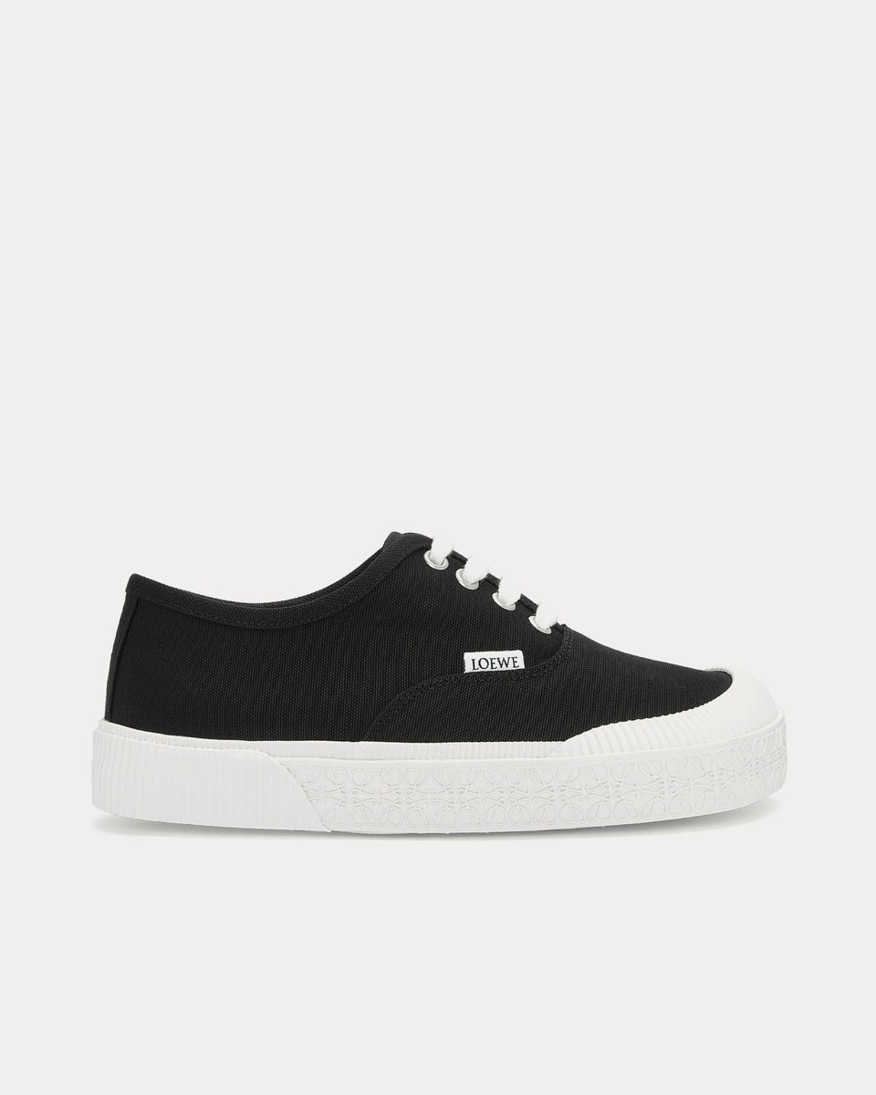 Loewe Terra Vulca Canvas Black / White Low Top Sneakers - Sneak in Peace