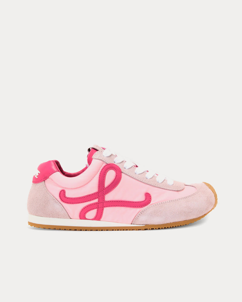 Loewe Ballet Runner 2.0 Nylon & Calfskin Baby Pink / Fuxia / Old Pink Low Top Sneakers - 1