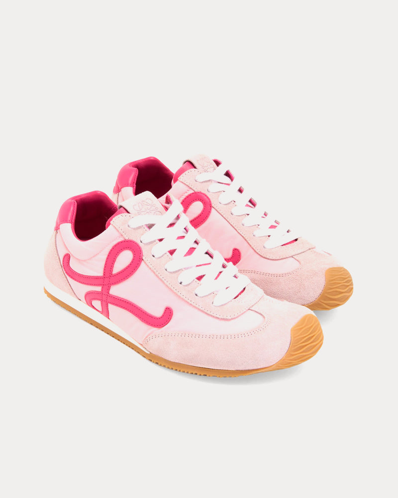 Loewe Ballet Runner 2.0 Nylon & Calfskin Baby Pink / Fuxia / Old Pink Low Top Sneakers - 2