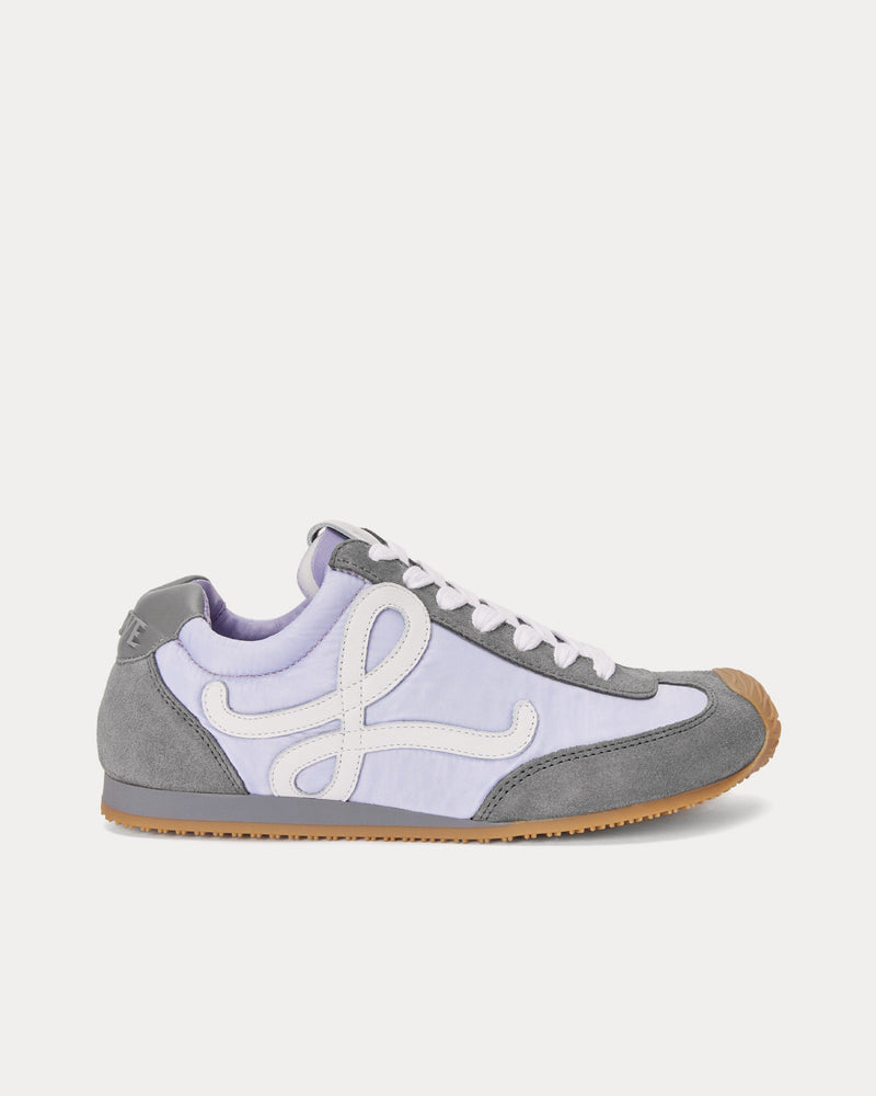 Loewe Ballet Runner 2.0 Nylon & Calfskin Lilac / White / Grey Low Top Sneakers - 1