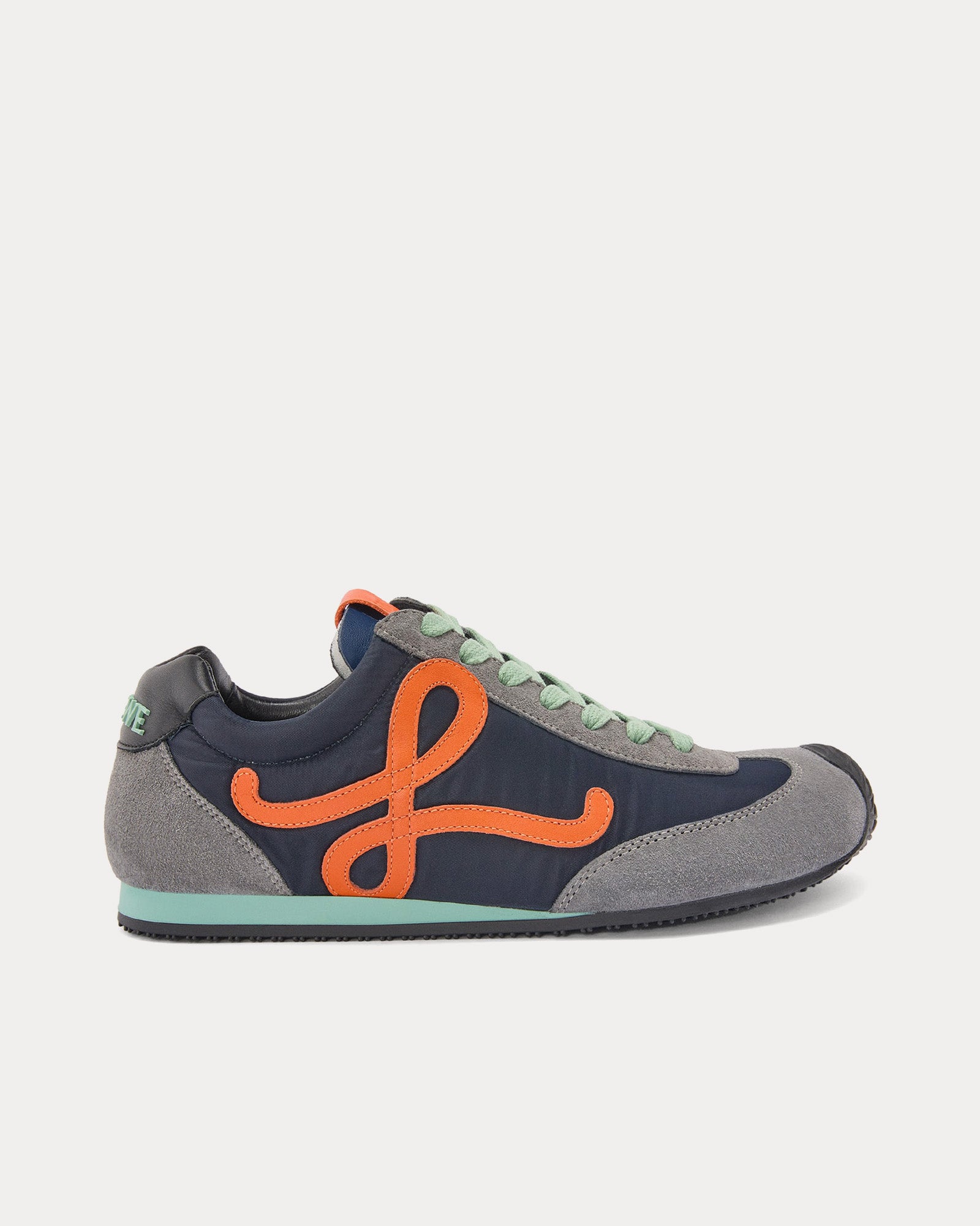 Loewe Ballet Runner 2.0 Nylon & Calfskin Navy / Orange / Turquoise Low Top Sneakers - 1