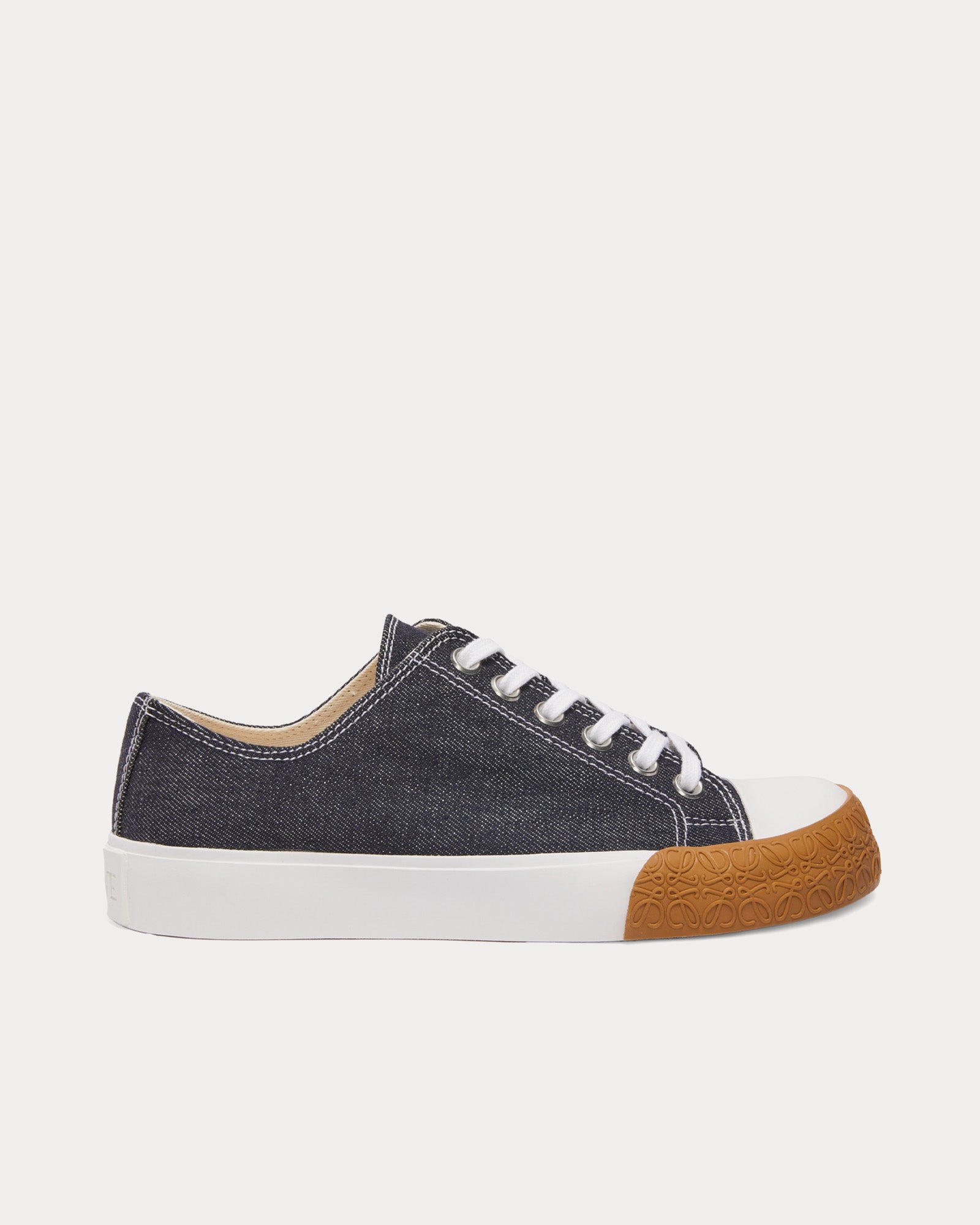 Loewe Bloc Raw Denim Low Top Sneakers - 1