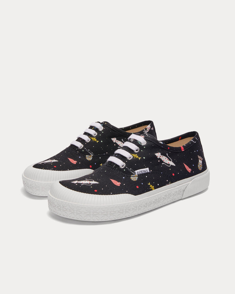 Loewe Deep Sea Terra Vulca Black / Multi Low Top Sneakers - 2