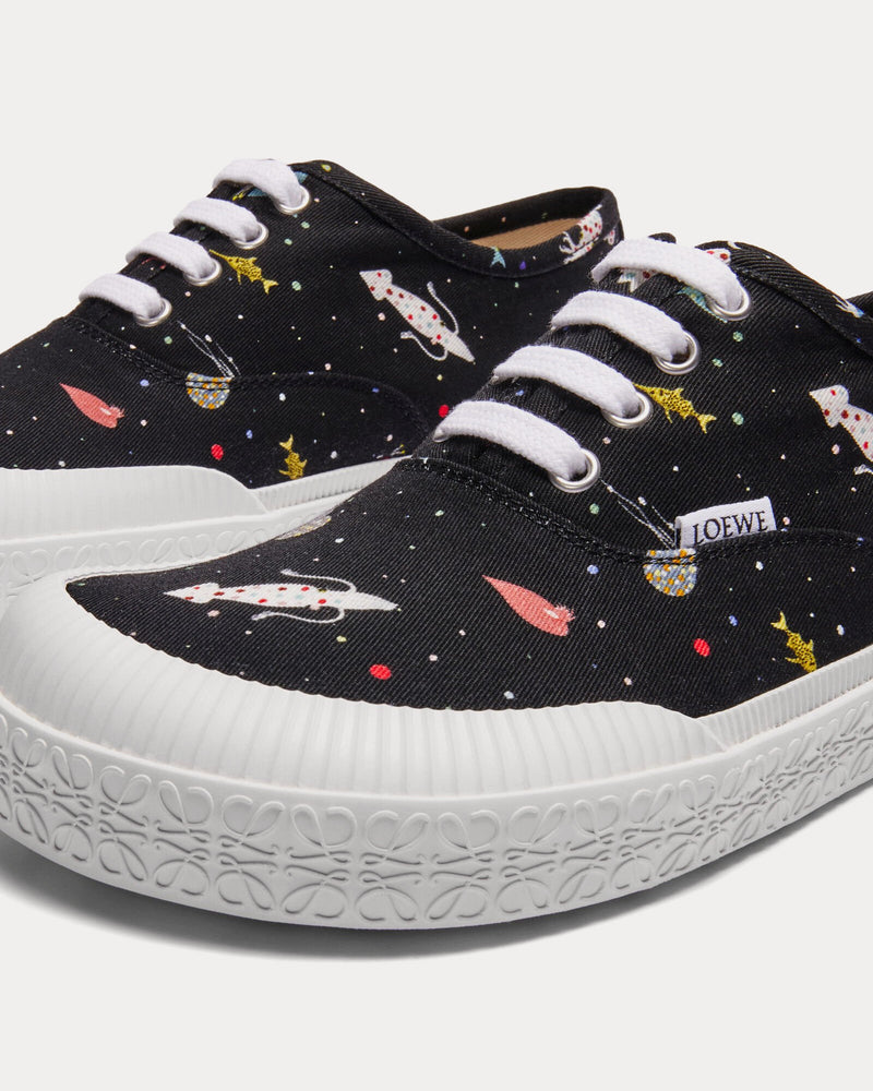 Loewe Deep Sea Terra Vulca Black / Multi Low Top Sneakers - 3