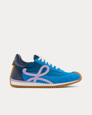 Loewe Flow Runner 2.0 Nylon & Suede Gradient Blue / Lilac Low Top Sneakers