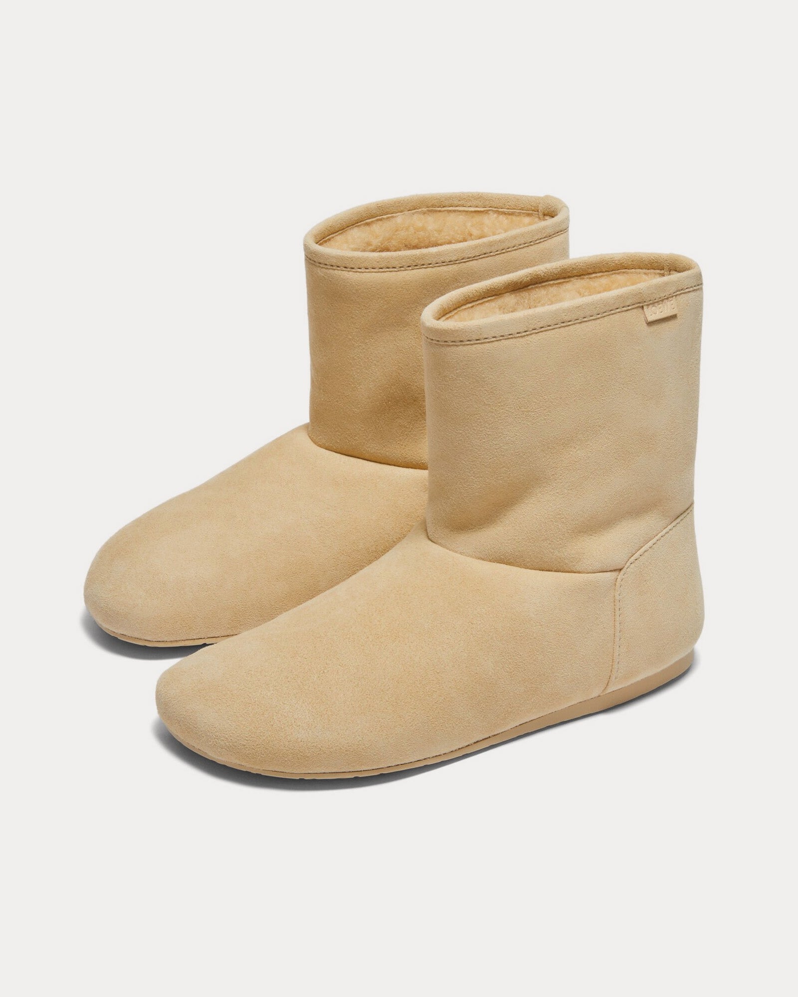 Loewe Lago Suede & Shearling Medium Concealer Boots - 2