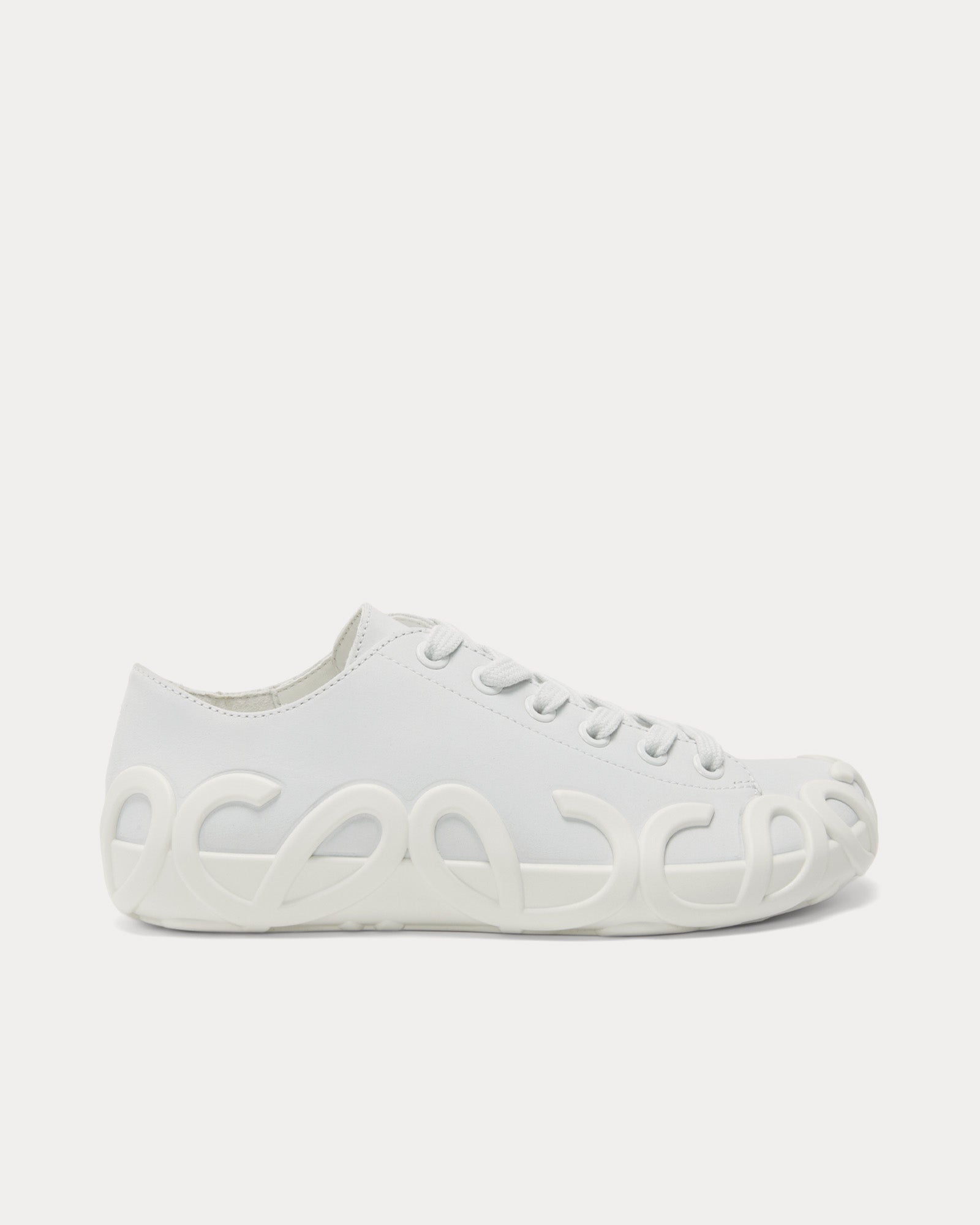 Loewe Rise Lace-Up Nubuck Almost Optic / Almost Optic Low Top Sneakers - 1