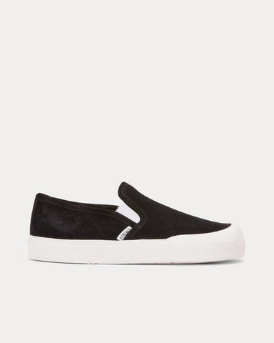 Loewe Terra Vulca Suede Black Slip On Sneakers