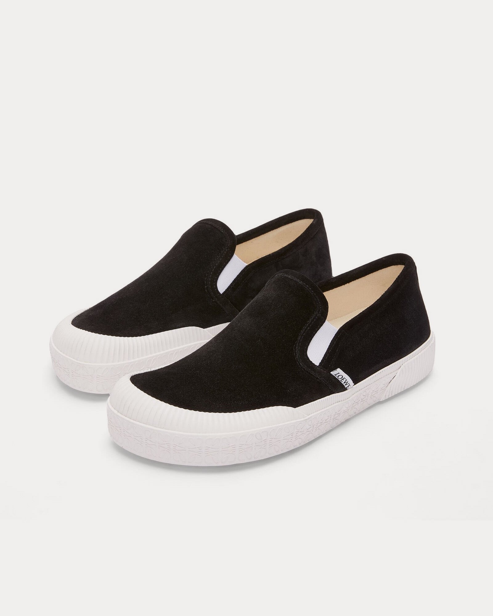 Loewe Terra Vulca Suede Black Slip On Sneakers - 2