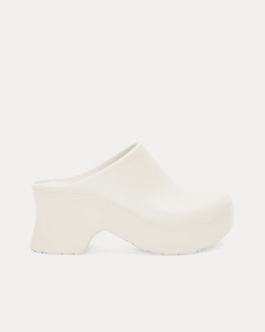 Loewe x Paula's Ibiza Foam Light Foam Rubber White Clogs