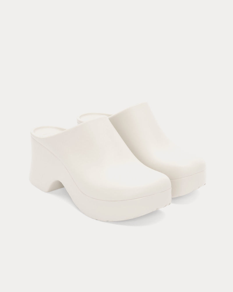 Loewe x Paula's Ibiza Foam Light Foam Rubber White Clogs - 2