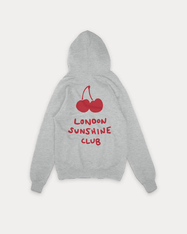 London Sunshine Club Cherry Grey Hoody