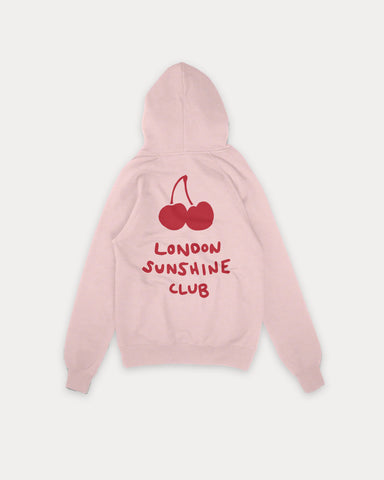 London Sunshine Club Cherry Pink Hoody