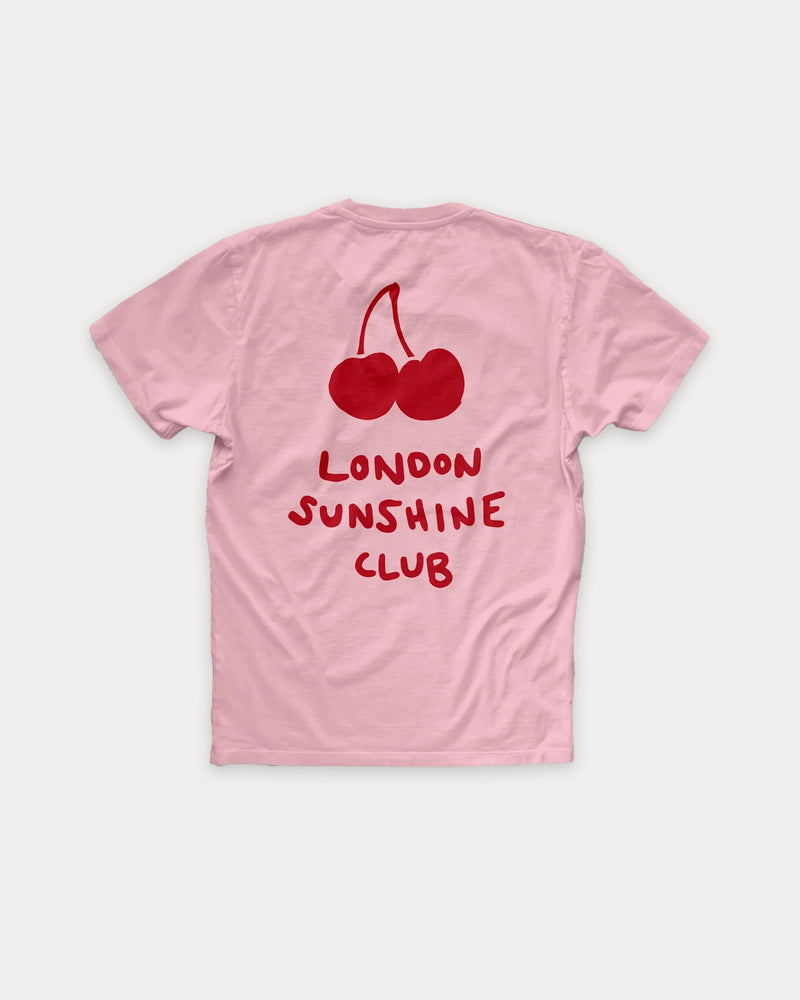 London Sunshine Club Cherry Pink T-Shirt - 1