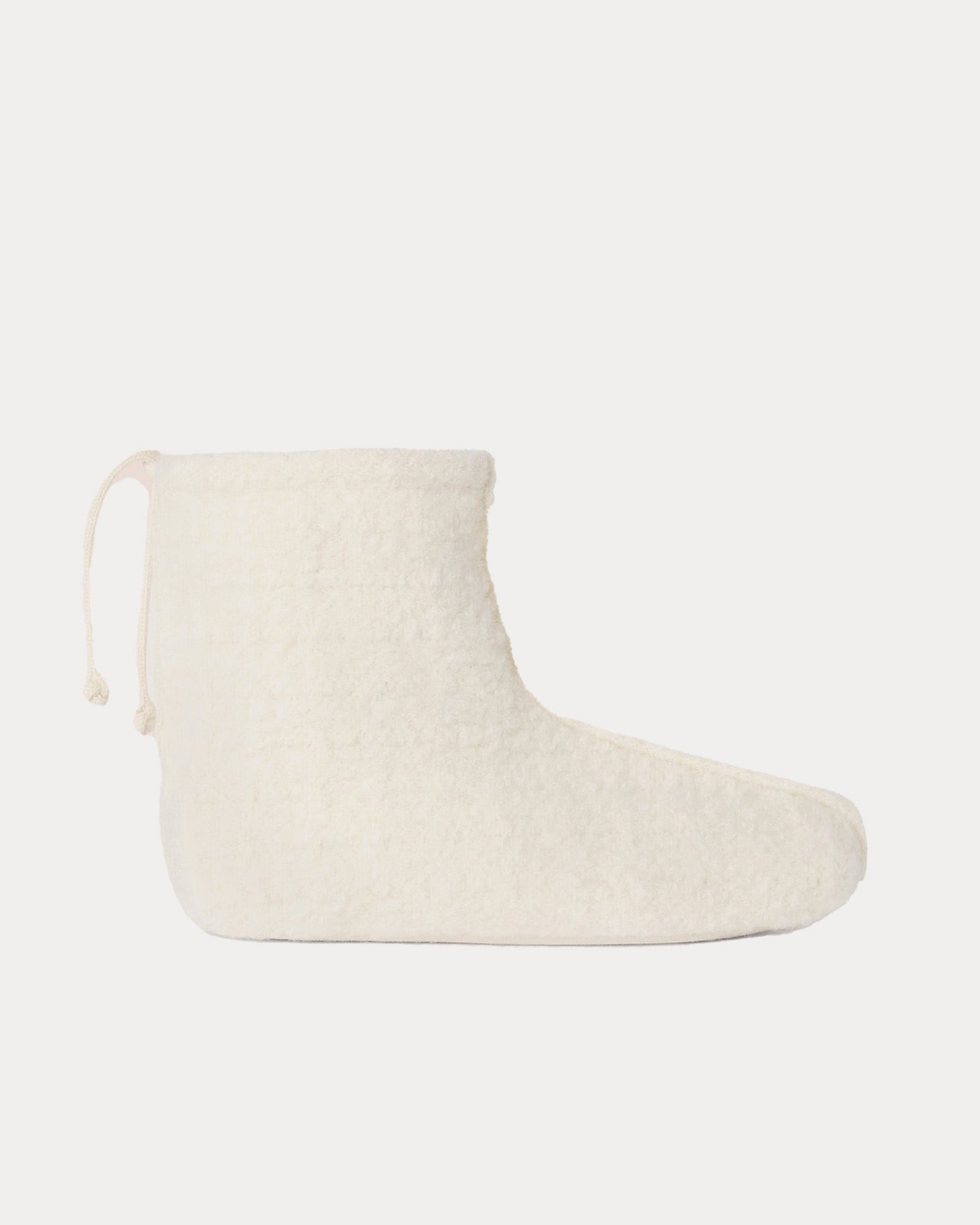 Loro Piana Cocooning Cashmere White Snow Slippers - 1