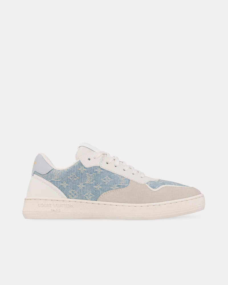 Louis Vuitton LV Stadium White / Light Blue Low Top Sneakers - 1