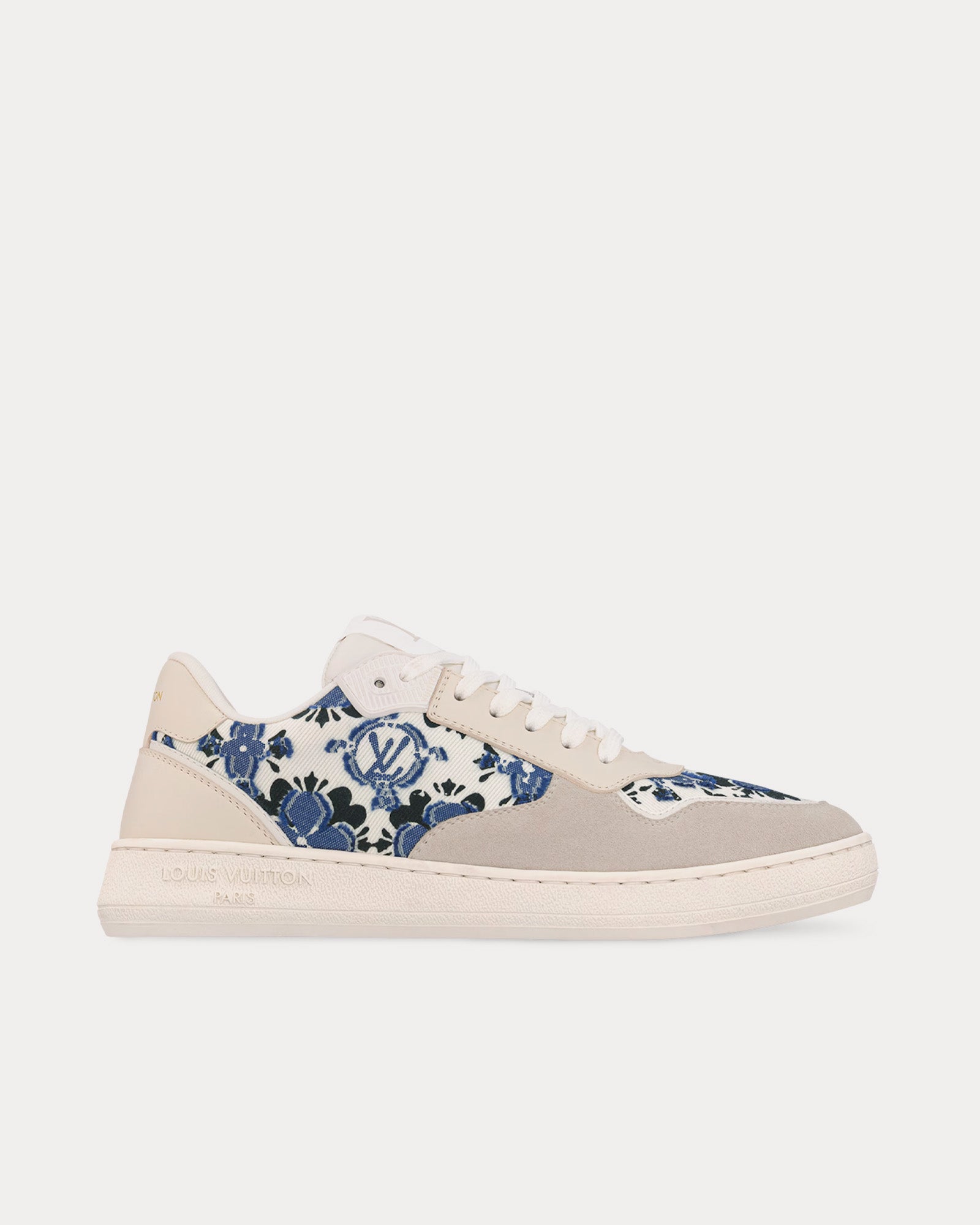 Louis Vuitton LV Stadium Beige / Navy Blue Low Top Sneakers - 1