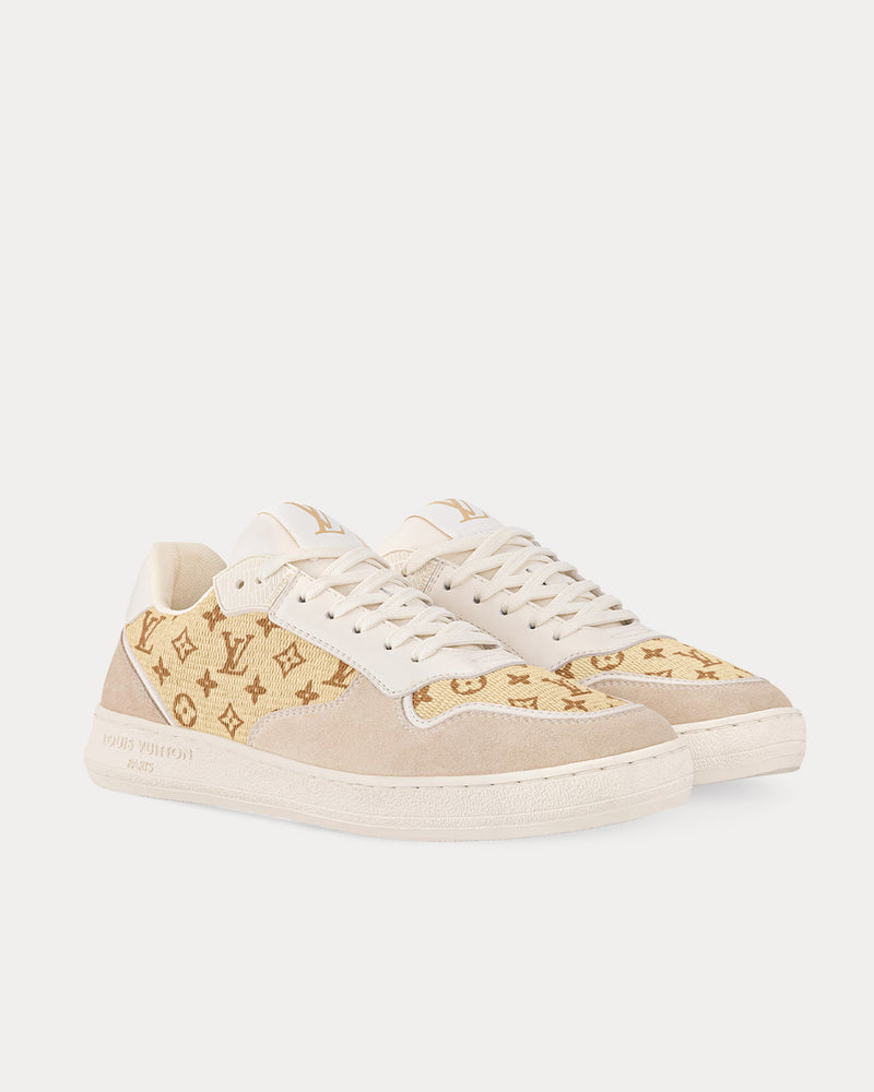 Louis Vuitton LV Stadium Raffia Natural Beige Low Top Sneakers - 3