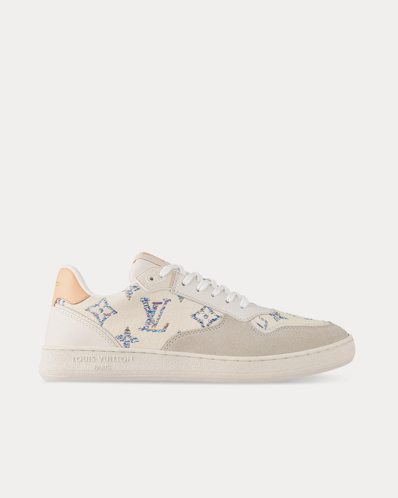 Louis Vuitton LV Stadium Tweed White Low Top Sneakers - 1