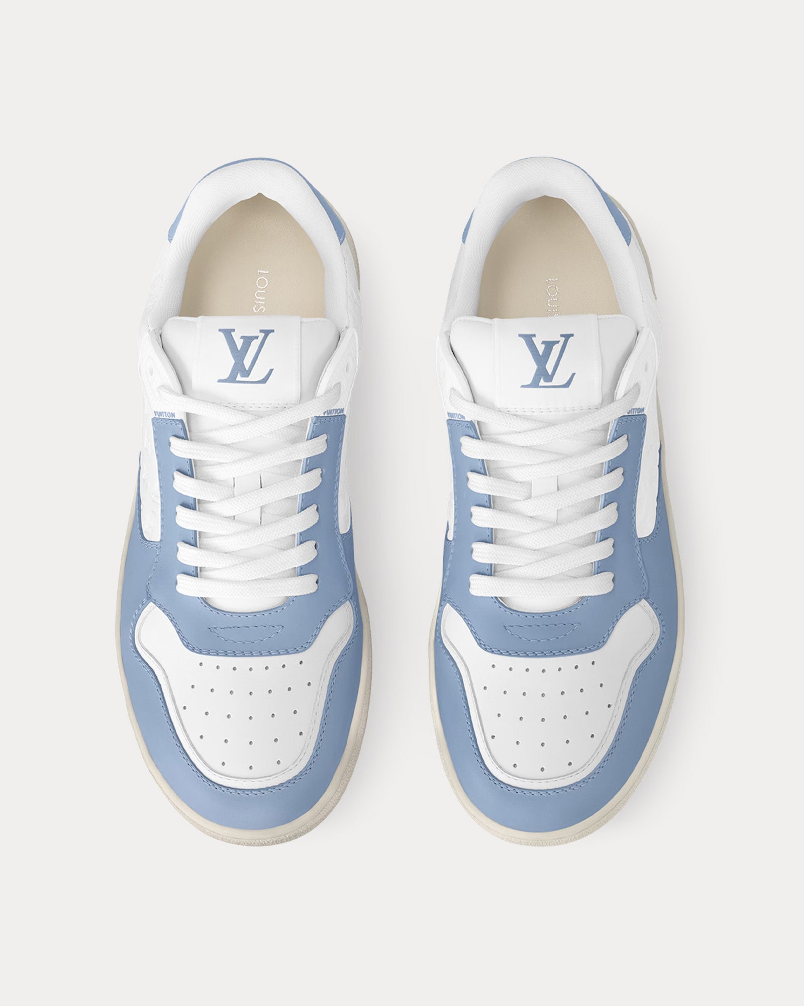 Louis Vuitton LV Stadium White / Blue Low Top Sneakers - 2