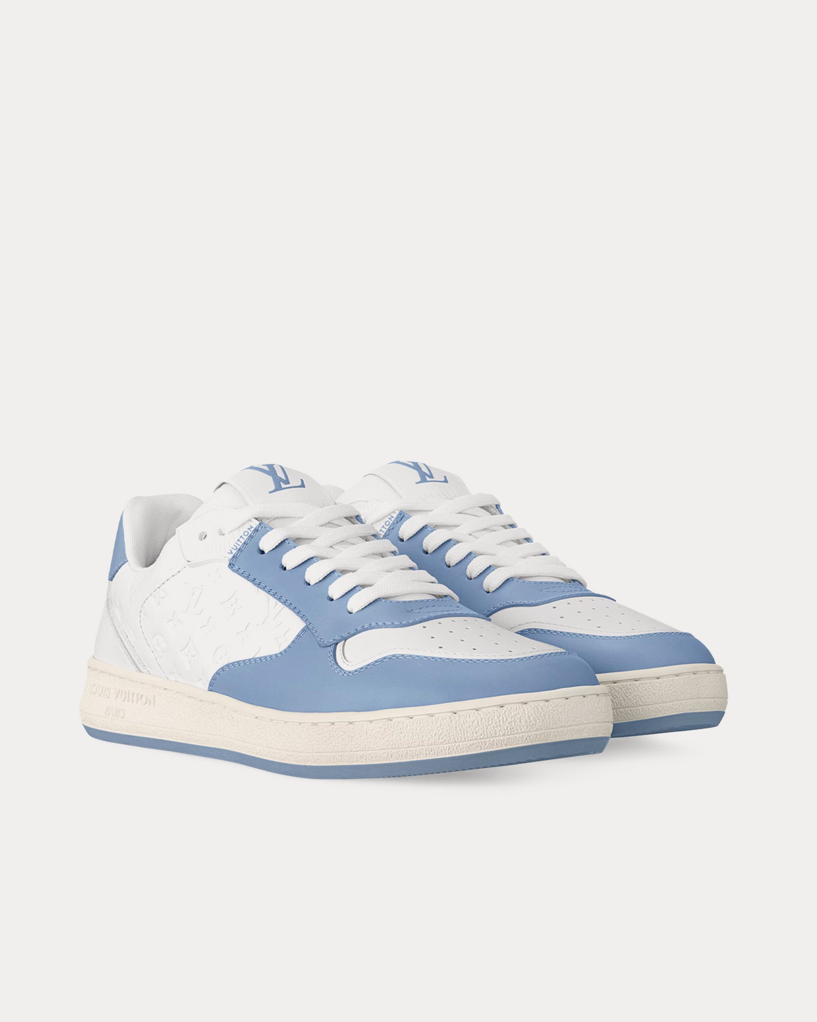 Louis Vuitton LV Stadium White / Blue Low Top Sneakers - 3