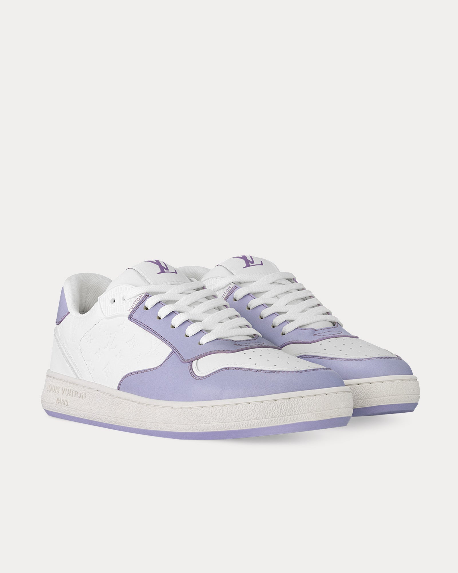 Louis Vuitton LV Stadium White / Lilac Low Top Sneakers - 2