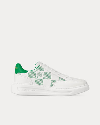 Louis Vuitton Beverly Hills White / Green Low Top Sneakers