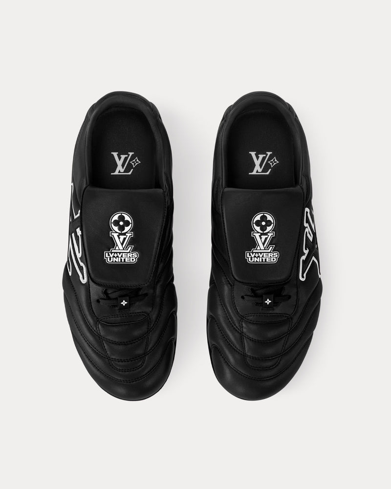 Louis Vuitton LV Footprint Football Trainers Black Low Top Sneakers - 2