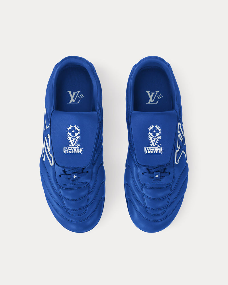 Louis Vuitton LV Footprint Football Trainers Blue Low Top Sneakers - 2