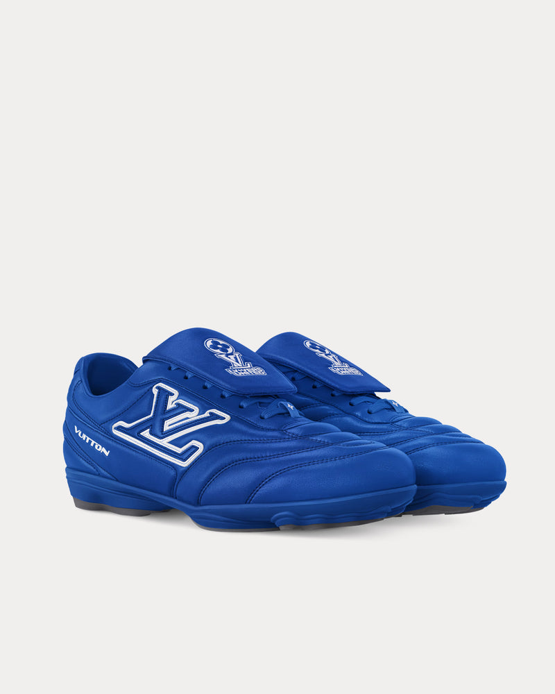 Louis Vuitton LV Footprint Football Trainers Blue Low Top Sneakers - 3