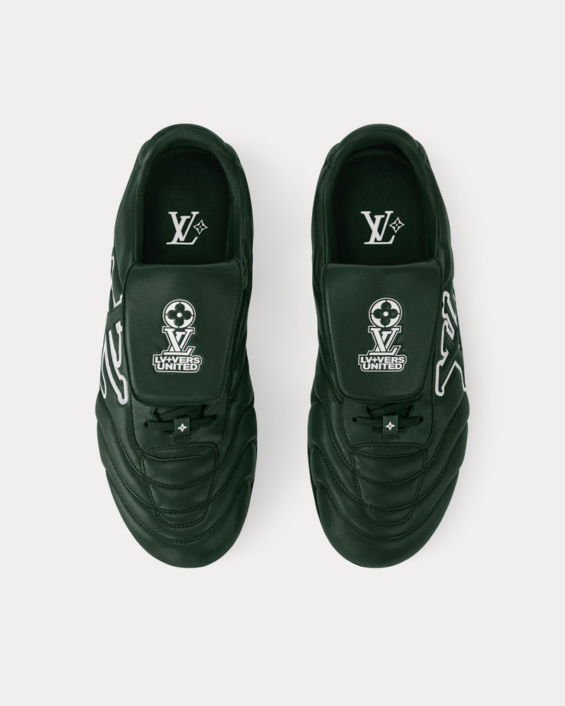 Louis Vuitton LV Footprint Football Trainers Green Low Top Sneakers - 2