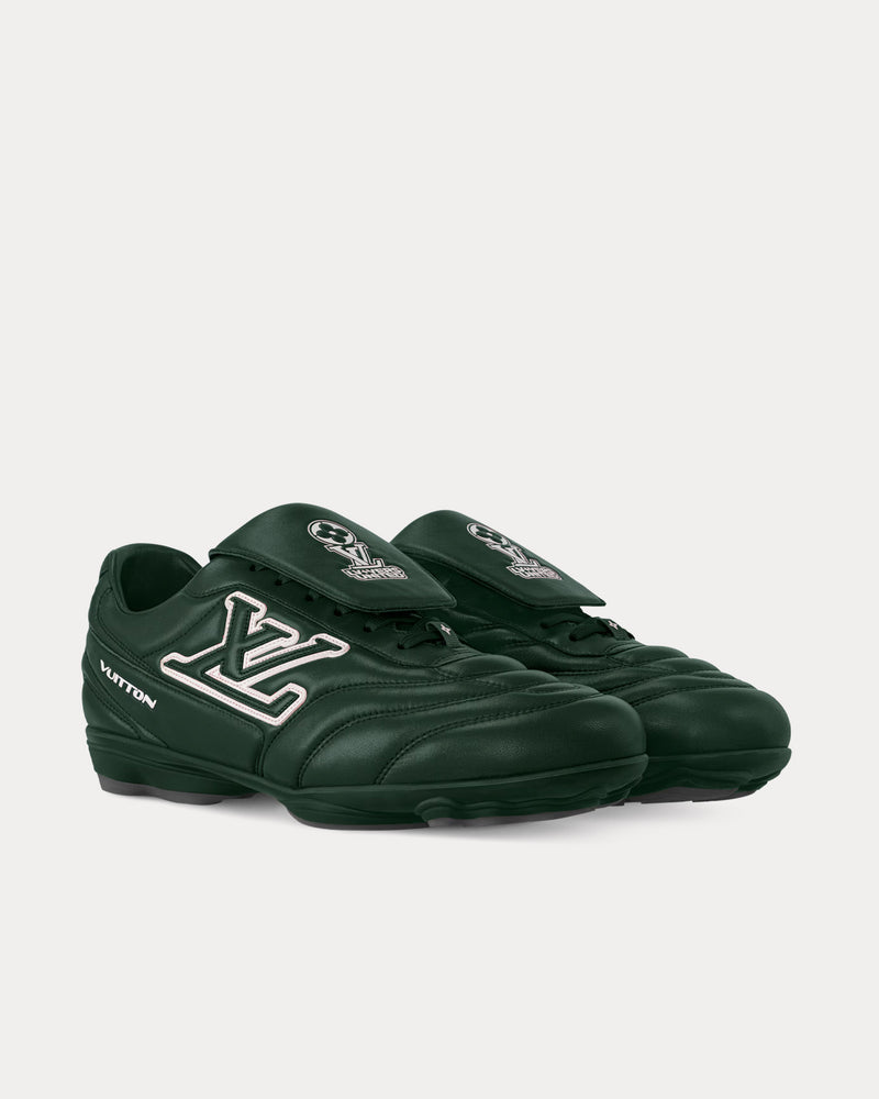 Louis Vuitton LV Footprint Football Trainers Green Low Top Sneakers - 3