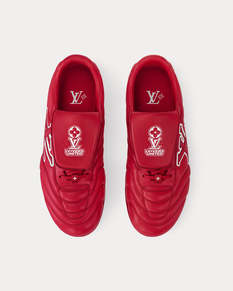 Louis Vuitton LV Footprint Football Trainers Red Low Top Sneakers - 2