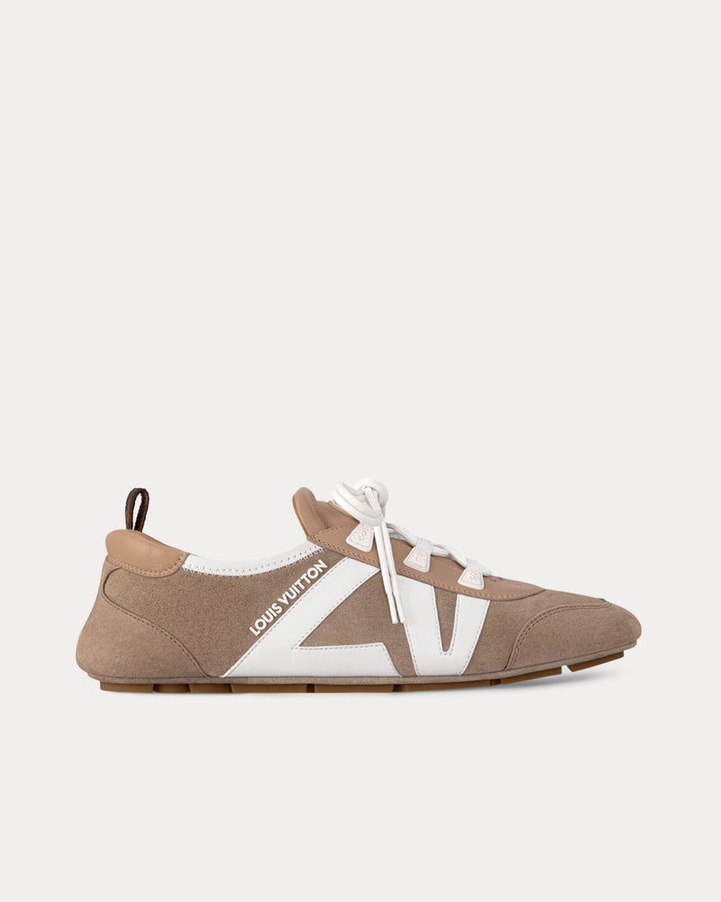 Louis Vuitton LV Sneakerina Hazelnut Brown Low Top Sneakers - 1