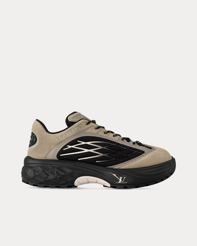 Louis Vuitton LV Discovery Lace Ups Taupe / Brown Low Top Sneakers